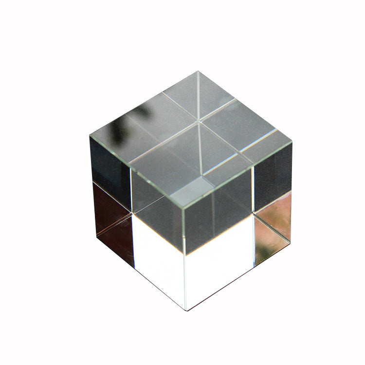 Transparent Crystal Glass Cube White Embryo Crystal Cube