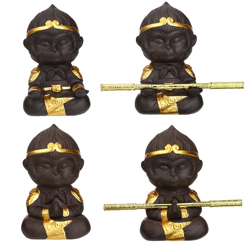 Kung Fu Tea Set Sculptures