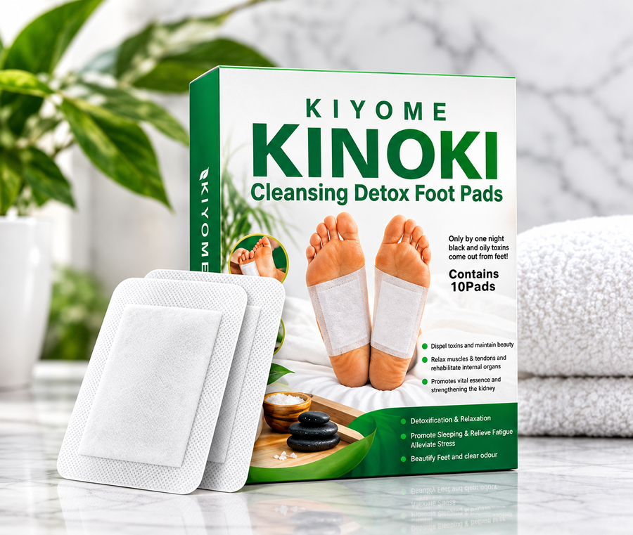 NOKI Cleansing Detox Foot Patches – Overnight Foot Care (10 Patches)